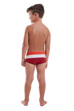 Charger l'image dans la galerie, Model Back: Blueman Maillot De Bain Garçon Sunga Army Crepusculo Fresh Vermelho Inf