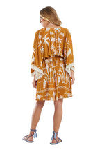 Charger l'image dans la galerie, Model Back: Blueman Mini Dress Vestido Kaftan Curto Tucanus