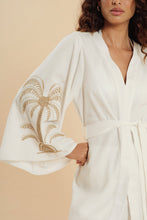 Charger l'image dans la galerie, Image 02: Blueman Robe De Plage Offwhite Kimono Tropical

