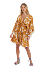 Charger l'image dans la galerie, Model Front: Blueman Mini Dress Vestido Kaftan Curto Tucanus
