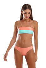 Charger l'image dans la galerie, Model Front: Blueman Haut Top Bicolor Zig Laranja
