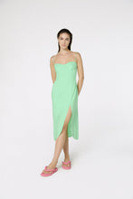 Charger l'image dans la galerie, Model Front: Blueman Midi Dress Vestido Fenda Liso Color
