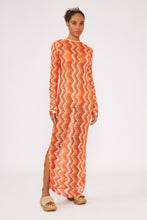 Charger l'image dans la galerie, Model Front: Blueman Vêtement De Plage Laranja Long Dress Tricot
