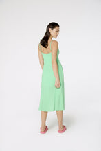 Charger l'image dans la galerie, Model Back: Blueman Midi Dress Vestido Fenda Liso Color
