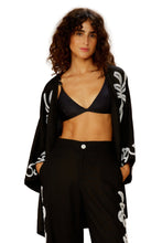 Charger l'image dans la galerie, Gallery: Blueman Robe De Plage Kimono Barrado Preto
