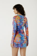 Charger l'image dans la galerie, Model Back: Blueman Mini Dress Vestido Tule Manga Longa Escama
