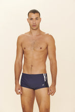 Charger l'image dans la galerie, Model Front: Blueman Sunga / Boxer Sunga Army Romeo Azul-Marinho
