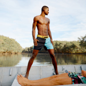 Image 04: Blueman Boardshort Bermuda Mini Color Block Azul