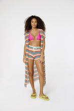 Charger l&#39;image dans la galerie, Model Front: Blueman Robe De Plage Blusa Kimono Listras

