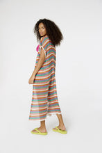 Charger l&#39;image dans la galerie, Model Back: Blueman Robe De Plage Blusa Kimono Listras
