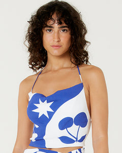 Gallery: Blueman Haut De Plage Blusa Top Cropped Degage Cerise