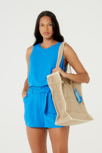 Image 03: Blueman Sac De Plage Bolsa Quadrada Juta Natural