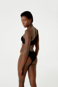 Image 03: Blueman Bas Bottom Textura Wavy Shine Preto