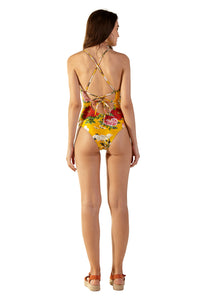 Model Back: Blueman Une Pièce Coral Xangai