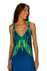 Image 02: Blueman Vêtement De Plage Cropped Dress Fauna