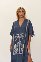 Charger l&#39;image dans la galerie, Image 02: Blueman Vêtement De Plage Kaftan Dress Seiva-Doce-Azul
