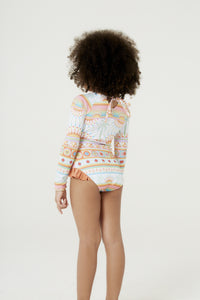 Model Back: Blueman Une Pièce Fille Maio Amber Saudacao Ao Sol Inf