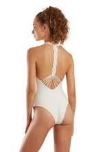 Charger l&#39;image dans la galerie, Model Back: Blueman Une Pièce Maio Capri Macrame Off White
