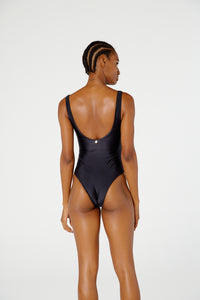 Model Back: Blueman Une Pièce Maio Ilha Bela Preto