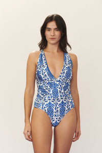Model Front: Blueman Une Pièce Maio Mambo Seiva-Doce-Azul