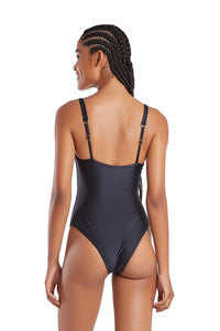 Model Back: Blueman Une Pièce Maio Maragogi Preto