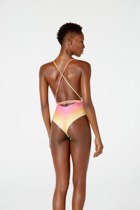 Model Back: Blueman Une Pièce Maio Natasha Degrade Mentos