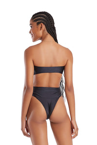 Model Back: Blueman Une Pièce Maio Pipeline Preto