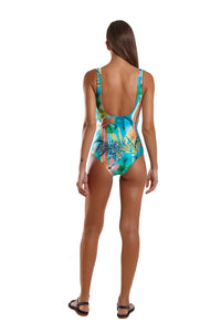 Model Back: Blueman Une Pièce Maio Show Blue