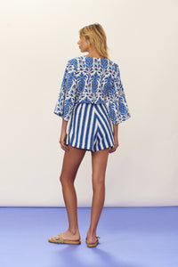 Model Back: Blueman Combishorts De Plage Romper Seiva-Doce-Azul