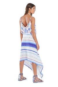 Model Back: Blueman Jupe De Page Saia Canga Mare Alta