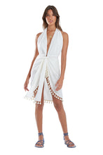 Charger l&#39;image dans la galerie, Model Front: Blueman Vêtement De Plage Saida Janus Off White
