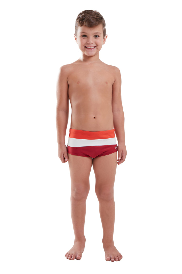 Model Front: Blueman Maillot De Bain Garçon Sunga Army Crepusculo Fresh Vermelho Inf
