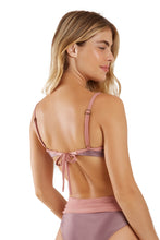 Charger l&#39;image dans la galerie, Product Back: Blueman Haut Top Bardot Bicolor Roxo
