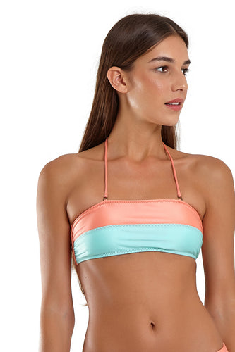 Gallery: Blueman Haut Top Bicolor Zig Laranja