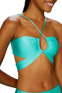 Image 06: Blueman Haut Top Turquesa Paola
