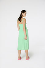 Charger l&#39;image dans la galerie, Model Back: Blueman Midi Dress Vestido Fenda Liso Color
