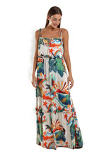 Charger l&#39;image dans la galerie, Model Front: Blueman Vêtement De Plage Vestido Longo Olivia Tropical Mess
