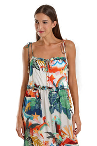 Image 02: Blueman Vêtement De Plage Vestido Longo Olivia Tropical Mess