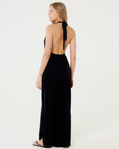 Image 04: Blueman Vêtement De Plage Vestido Saida Duo Liso Preto Mistica