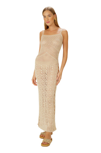 Model Front: Blueman Vêtement De Plage Vestido Tricot Branco