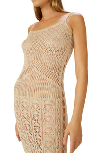 Image 02: Blueman Vêtement De Plage Vestido Tricot Branco