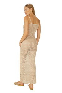 Model Back: Blueman Vêtement De Plage Vestido Tricot Branco