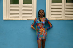 Image 09: Blueman Vêtement De Plage Vestido Tule Manga Longa Escama
