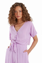 Charger l&#39;image dans la galerie, Blusa Laco Botoes Liso Roxo
