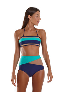 Bottom Polinesia Azul Marinho
