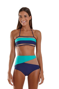 Bottom Polinesia Azul Marinho