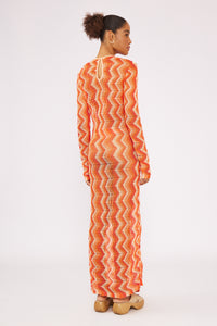 Laranja Long Dress Tricot