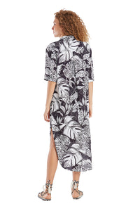 Vestido Chemise Recortes Eclipse