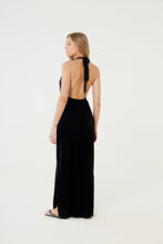 Charger l&#39;image dans la galerie, Vestido Saida Duo Liso Preto Mistica
