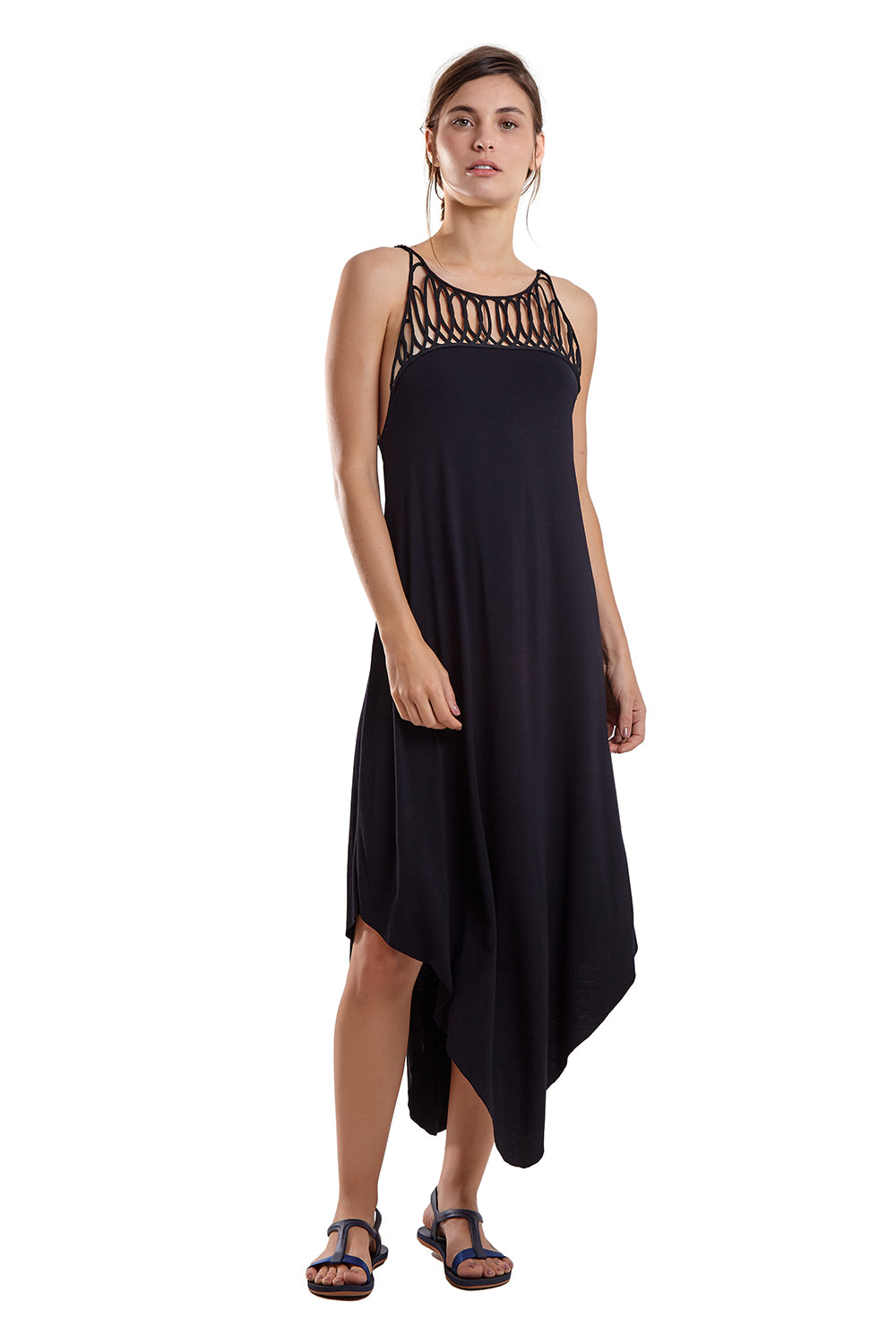 Vestido Saída Mid Pala Bordado